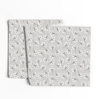 cottony forest heather blooms gray neutral flower design