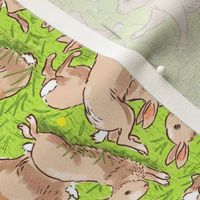 Brown Bunnies Towel