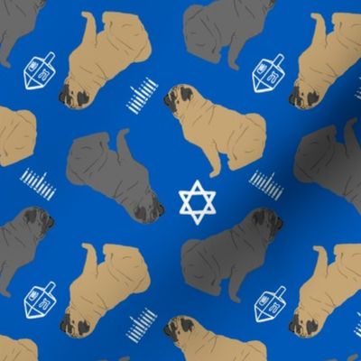 Tiny Pugs - Hanukkah