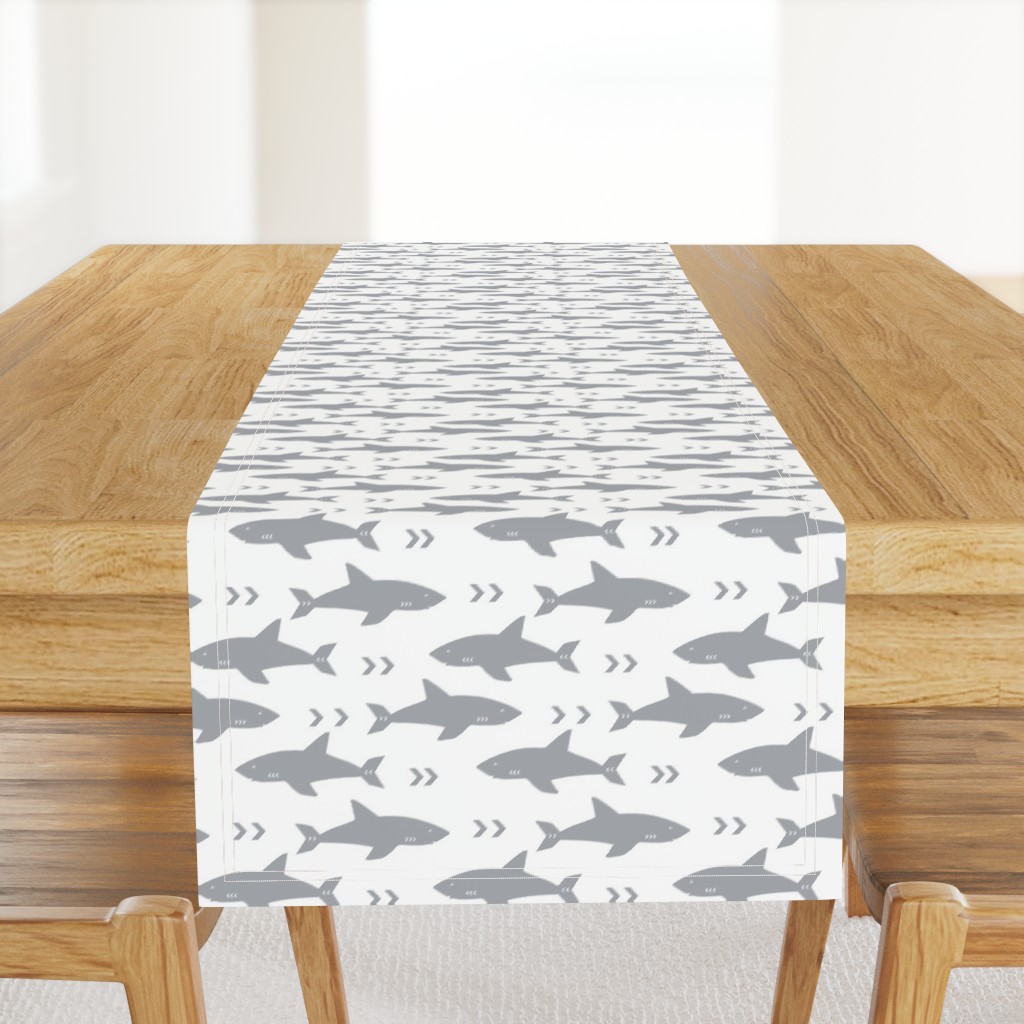 shark fabric grey fabric sharks boys nursery baby fabric shark decor shark week fabric sharks