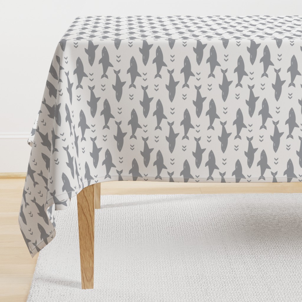 shark fabric grey fabric sharks boys nursery baby fabric shark decor shark week fabric sharks