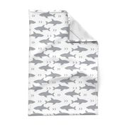 shark fabric grey fabric sharks boys nursery baby fabric shark decor shark week fabric sharks