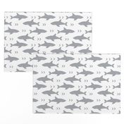 shark fabric grey fabric sharks boys nursery baby fabric shark decor shark week fabric sharks