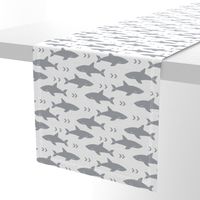 shark fabric grey fabric sharks boys nursery baby fabric shark decor shark week fabric sharks