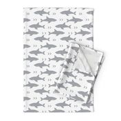 shark fabric grey fabric sharks boys nursery baby fabric shark decor shark week fabric sharks