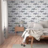 shark fabric grey fabric sharks boys nursery baby fabric shark decor shark week fabric sharks