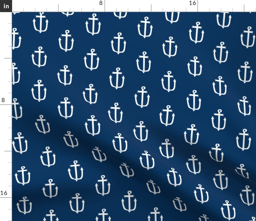 anchor fabric navy blue and white anchors navy blue fabric 