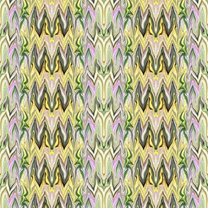 Tearful Ogre Bargello, Yellow, Green, Almond, Lavender, small