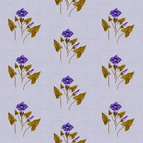 Morning Glory Linen in Antique Lilac