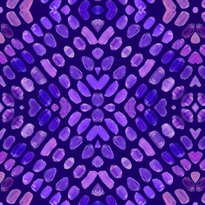 Purple painted Tribal Abstract