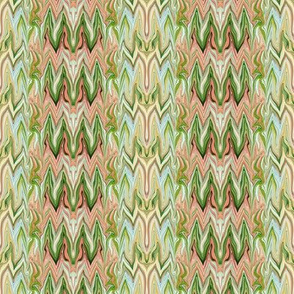 Tearful Ogre Bargello, Peach, Beige, Green, small