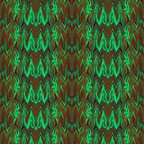 Tearful Ogre Bargello, Brown, Tan and Green