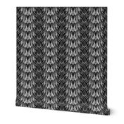 Tearful Ogre Bargello, Black and White, small
