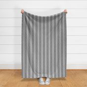 Tearful Ogre Bargello, Black, White and Grey, small