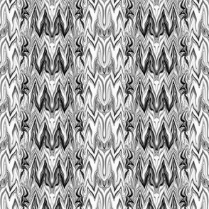 Tearful Ogre Bargello, Black, White and Grey, small