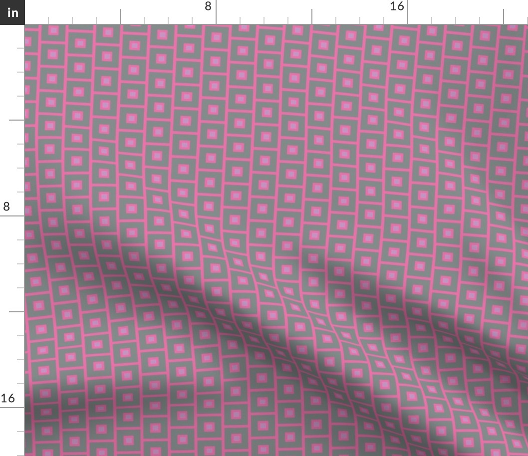 17-03J Modern Geometric Squares || Grey Gray Pink purple lilac periwinkle blue quilt coordinate _ Miss Chiff Designs