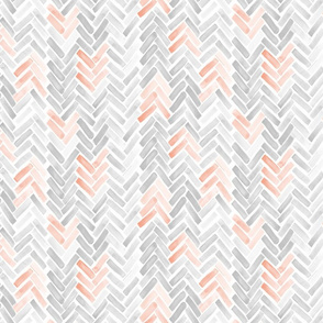 blush gray herringbone