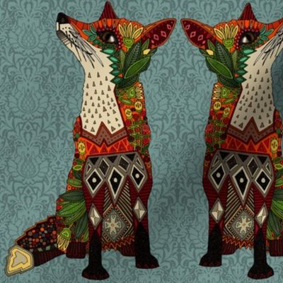 fox love aya damask