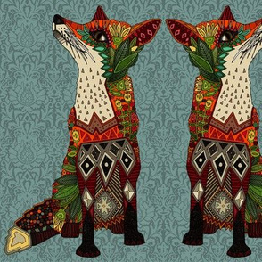 fox love aya damask