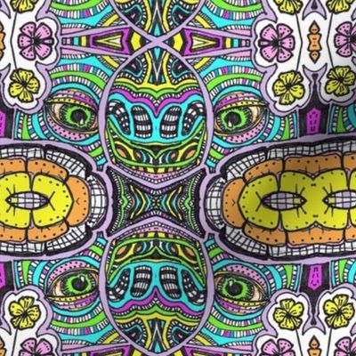 Coloured Doodle Kaleidoscope