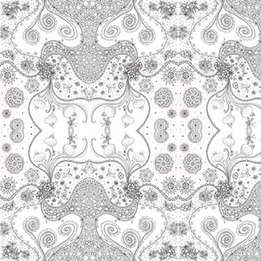 Floral Doodle Kaleidoscope