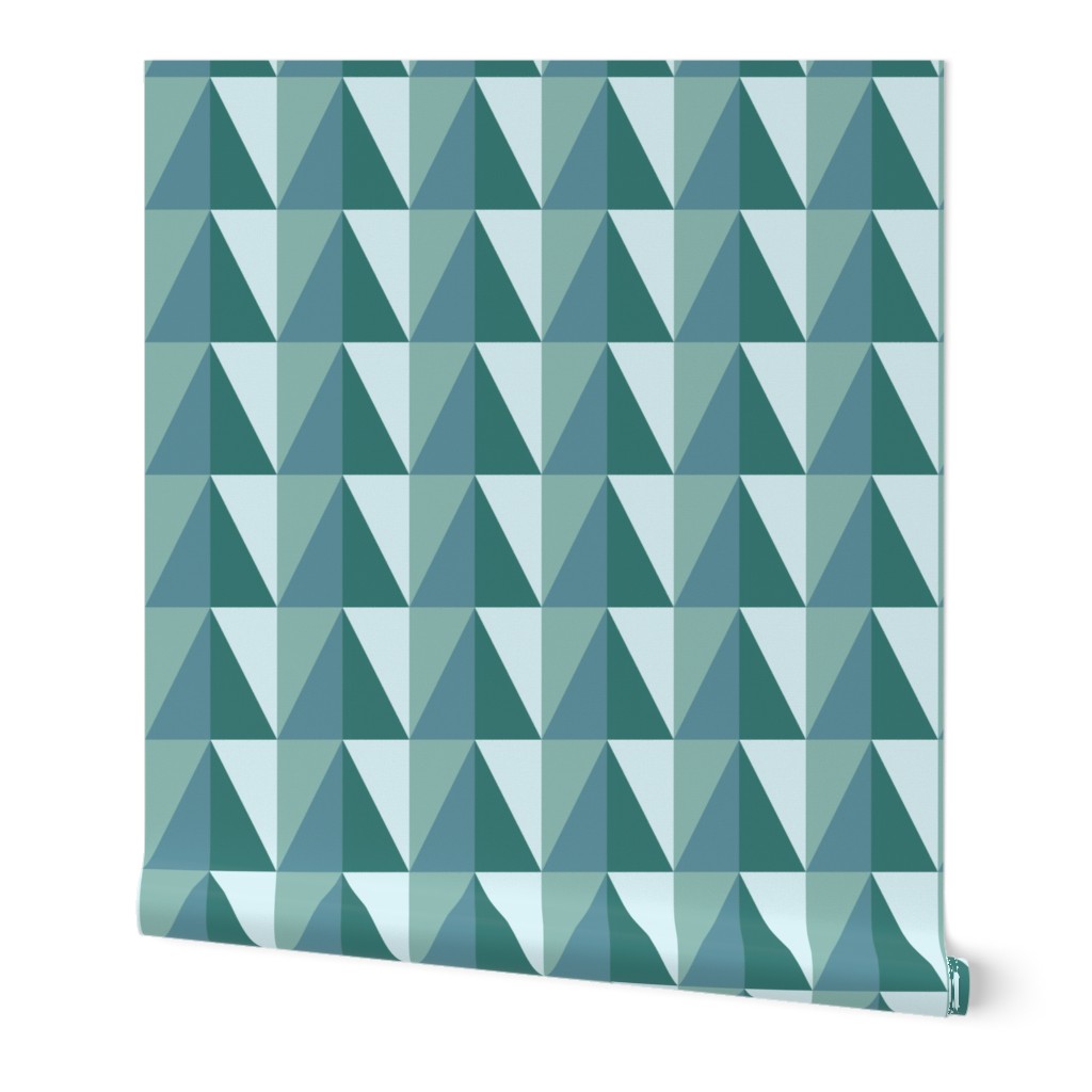 16-02ab Mint light blue triangles_Miss Chiff Designs