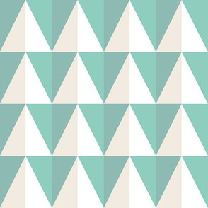 16-02aa Mint and cream triangles_Miss Chiff Designs
