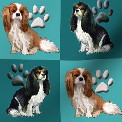 Cavalier Spaniels squares