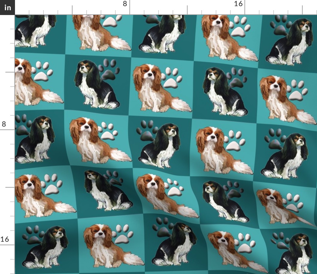 Cavalier Spaniels squares