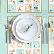 Elegant Advent Calendar Placemat 