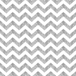 Glitter Chevron Silver