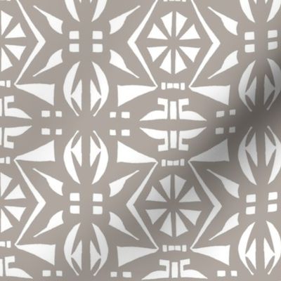 DECO PARTY PRINT Cement and White