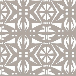 DECO PARTY PRINT Cement and White