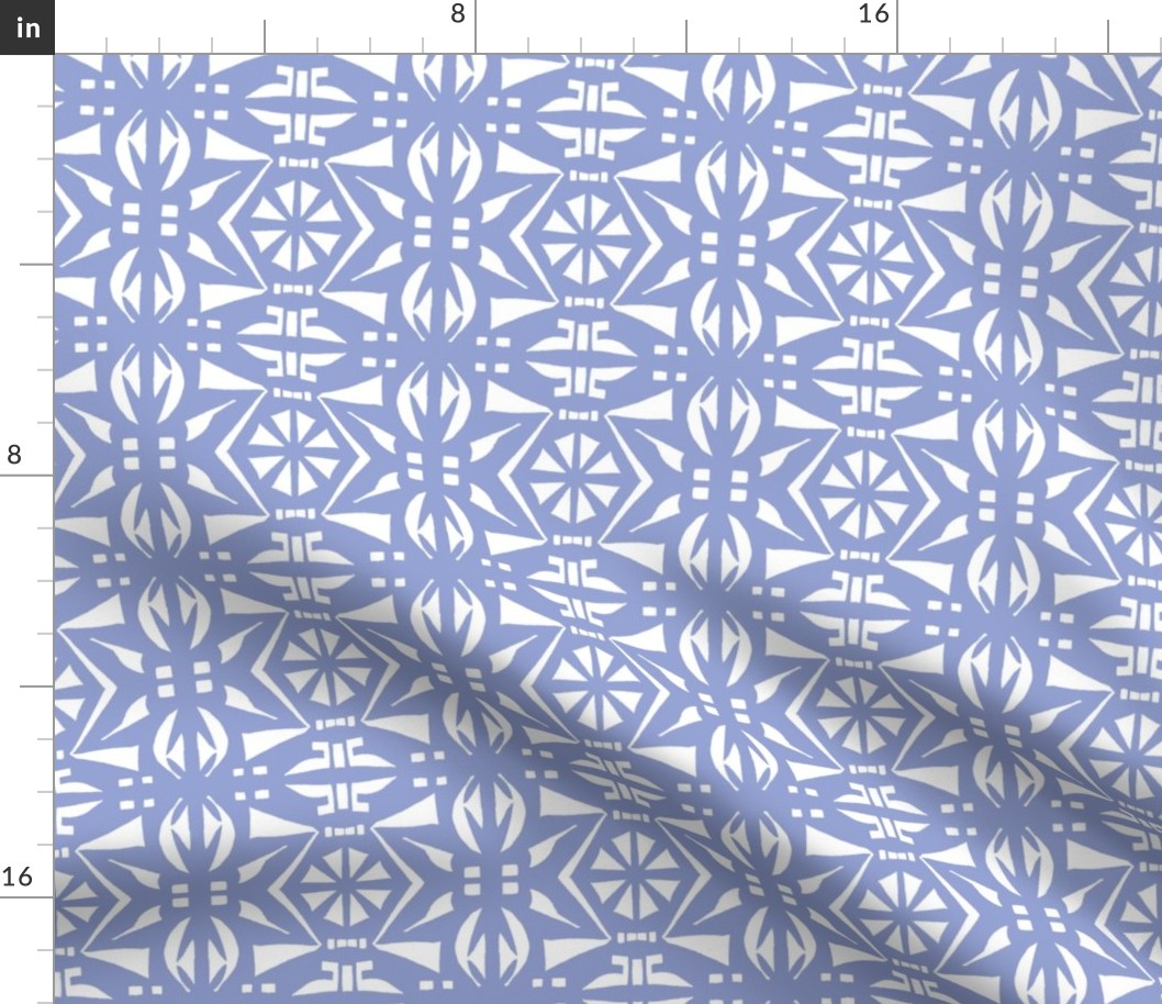 DECO PARTY PRINT Lavender and White