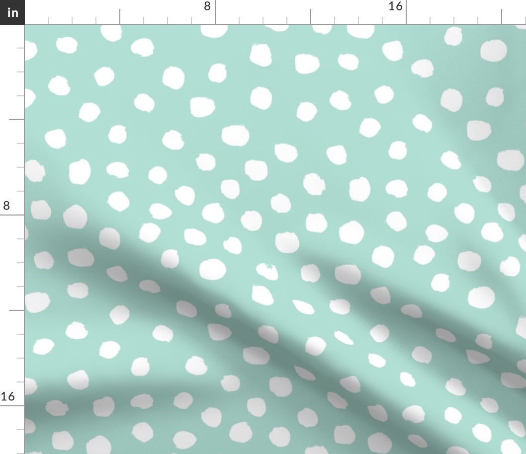 dots mint dot painted dots mint fabric mint dot fabric 