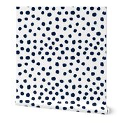 navy blue dots painted dot dots fabric navy dot fabric navy dots fabric