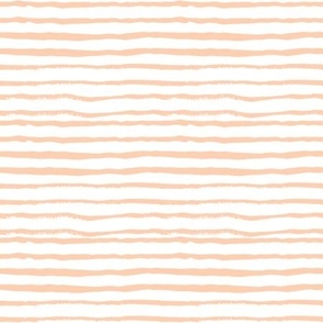 peach stripes hand-painted stripes fabric nursery fabric girls fabric collection painterly girls design