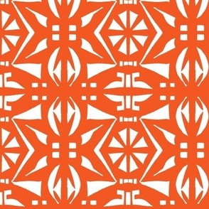 DECO PARTY PRINT Orange and White