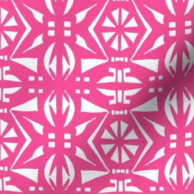 DECO PARTY PRINT Hot Pink and White