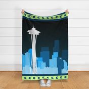 Enormous Seattle Skyline & Space Needle