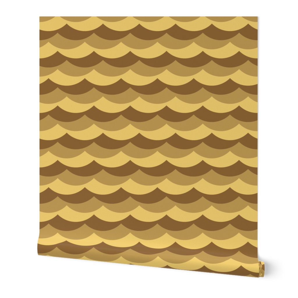 05684323 : scallop wave zigzags : desert sand dunes