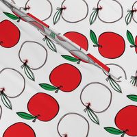 Apple Stripes - red and white 