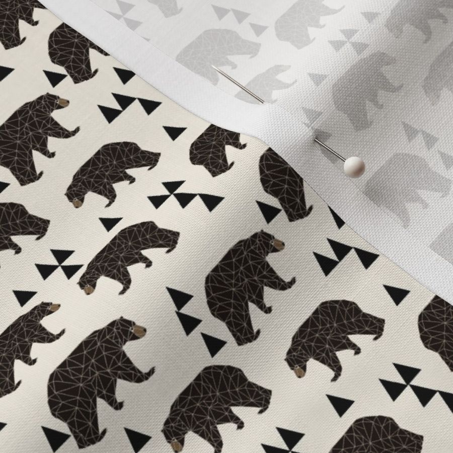 geo bear // mini geometric bear kids bear nursery bear print andrea lauren fabrics andrea lauren fabric andrea lauren design