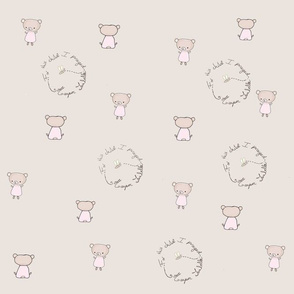Pink baby bear custom  Harper Isabella 