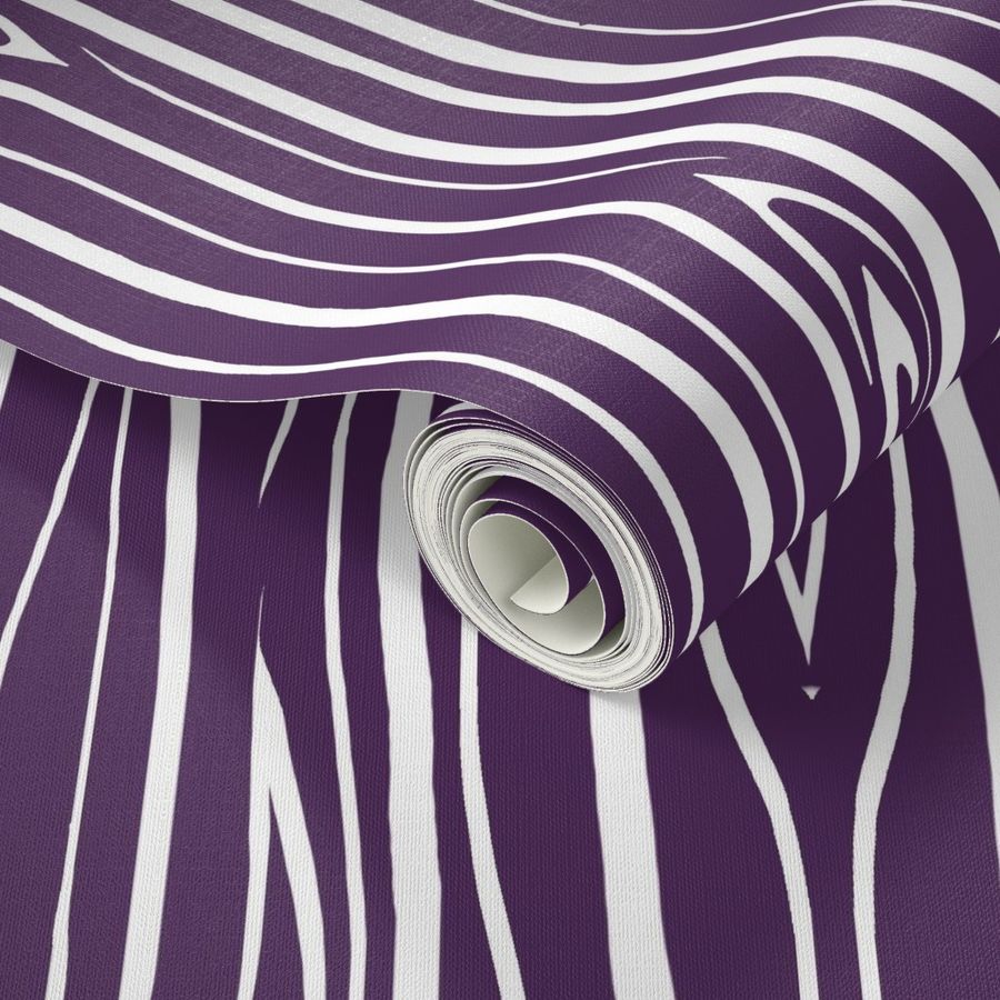 Woodgrain - dark purple/  white - Moonshade