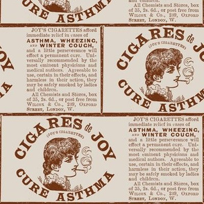 Smoking is Good For You 19th  century ad