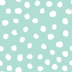dots mint dot painted dot nursery baby cute fabric painted dot fabric