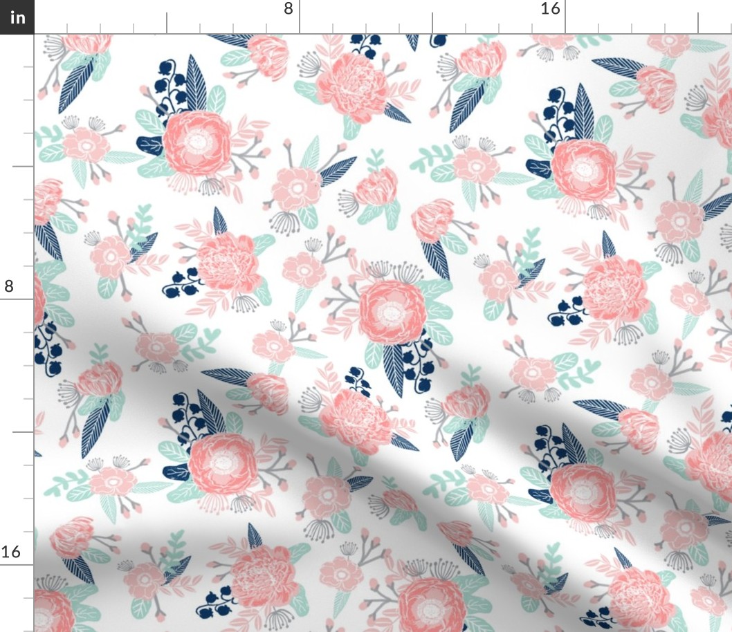 florals flower baby girl fabric baby nursery girls fabric cute fabric