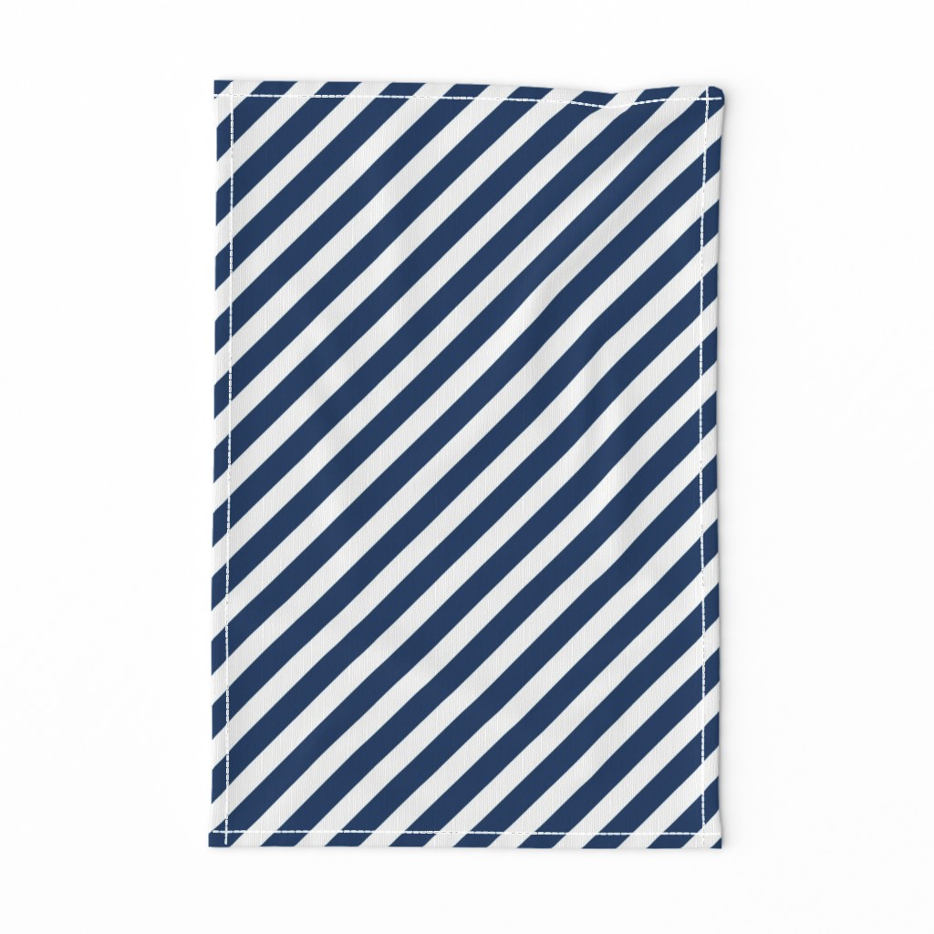navy blue diagonal stripes