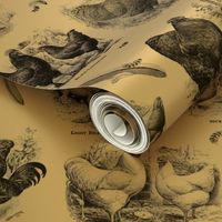 Poultry Envy Cream Black Toile 